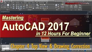 Celebrity AutoCAD 2017 Top View & Drawing Correction Tutorial | Course Chapter 4 Net Worth