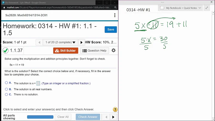 College Algebra Coreq - HW 1: Question 1 - MyLab Math