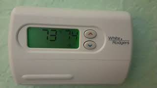 Programming my 2010 White Rodgers thermostat!