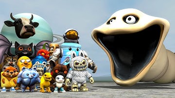 HUNGRY WORM FROM ROBLOX VS ALL ITALIAN BRAINROT MEMES! - Who Is Stronger In Garry