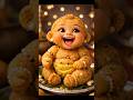 Laddu baby eating Laddu 😍 | Satisfying ASMR #shorts