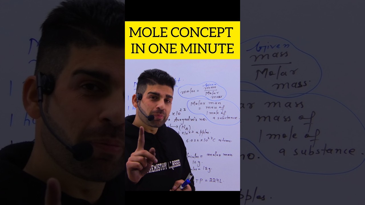 Mole Concept in 1 Minute(P1) 