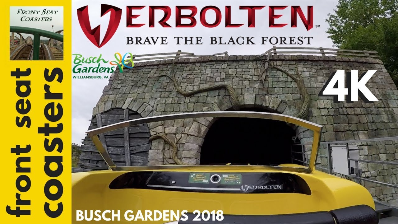 Verbolten 4K POV Busch Gardens Williamsburg 2018 Roller Coaster Front Seat On-Ride roller coaster deaths