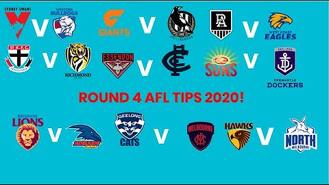 ROUND 4 AFL TIPS 2020!