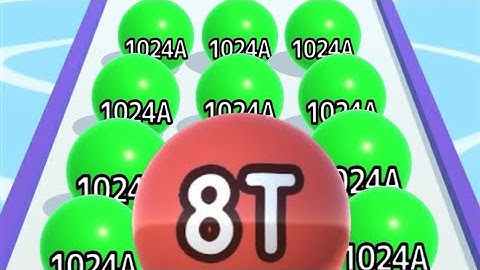 [Unlocked 8 Trillion, 4 Trillion] 2048 Balls 3D vs Ball Run 2048 Merge Number INFINITY MIX Gamesplay