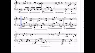 Video thumbnail of "Zepyur - Nasim piano sheet - نت پیانو نسیم"