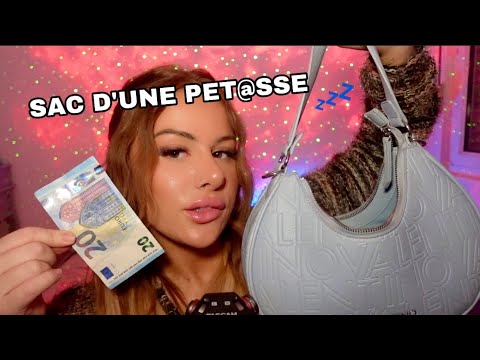 RP ASMR | Une pet@sse fouille dans son sac 👛
