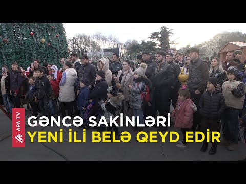 Gəncə sakinlərinin yeni illə bağlı təəssüratları - APA TV