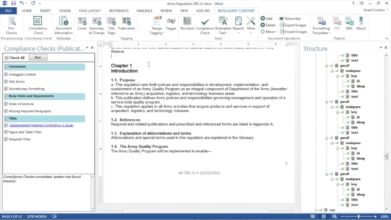 XML Editing in Microsoft Word
