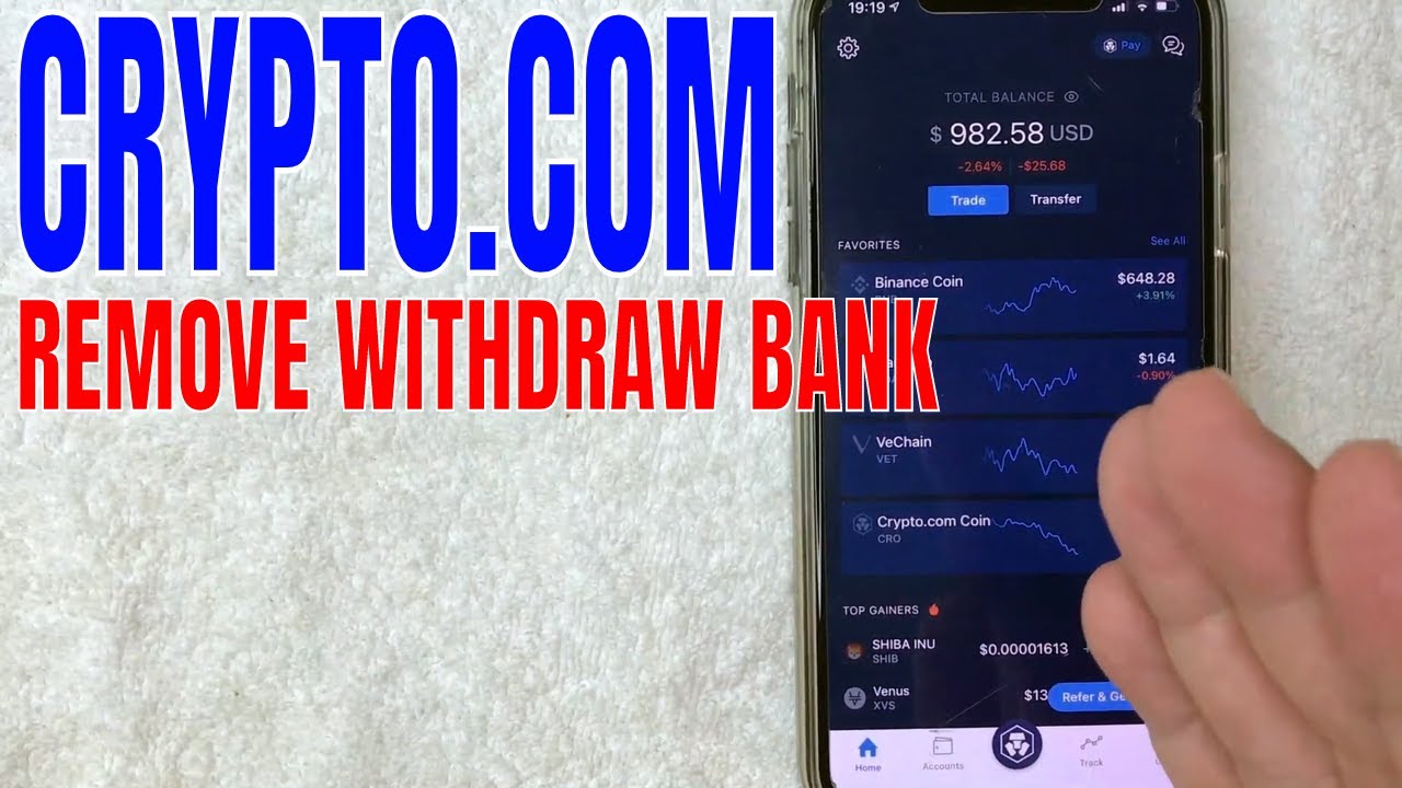 🔴 How To Delete Remove Withdraw Bank From Crypto.com App 🔴