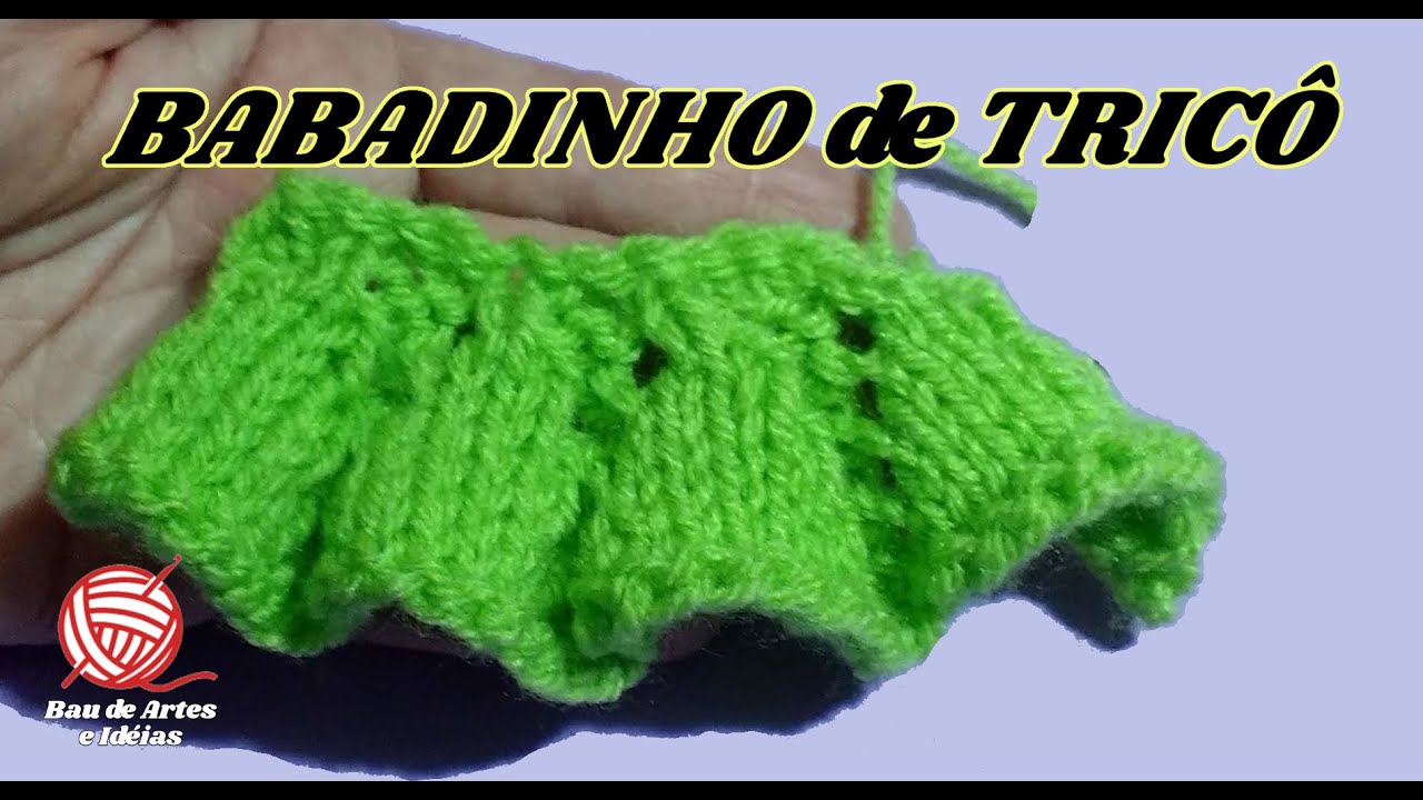 BABADINHO de TRICÔ FÁCIL E LINDO!