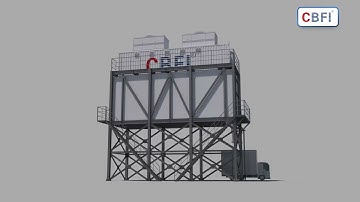 #CBFI 40Tons flake ice machine +rake system for concrete mix station