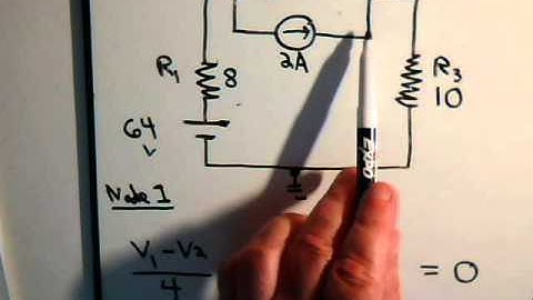 Electrical Circuits Video 26: Nodal Analysis Example #3 Part A (Multpile Nodes)
