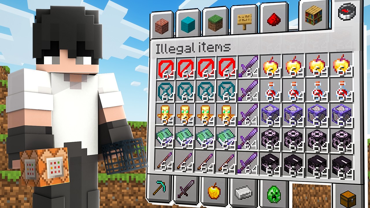Why I Collected Every Illegal Item in This Minecraft SMP...!