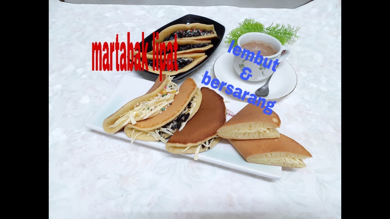 Cara membuat MARTABAK LIPAT yang empuk&bersarang - YouTube