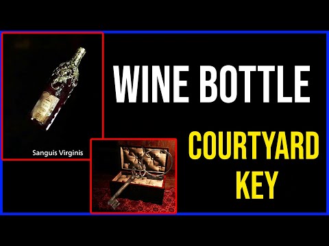 RE Village Wine Room Puzzle - Bottle With Flowers Location (Courtyard Key)