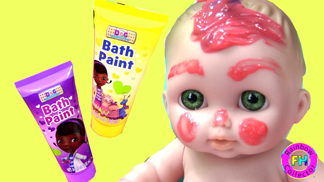 🙏Doc McStuffins Bath Time Paint Set 🙏Three Baby Doll Play