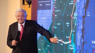 Primer convoy del Tren Maya llegará el 8 de julio al sureste. Conferencia presidente AMLO