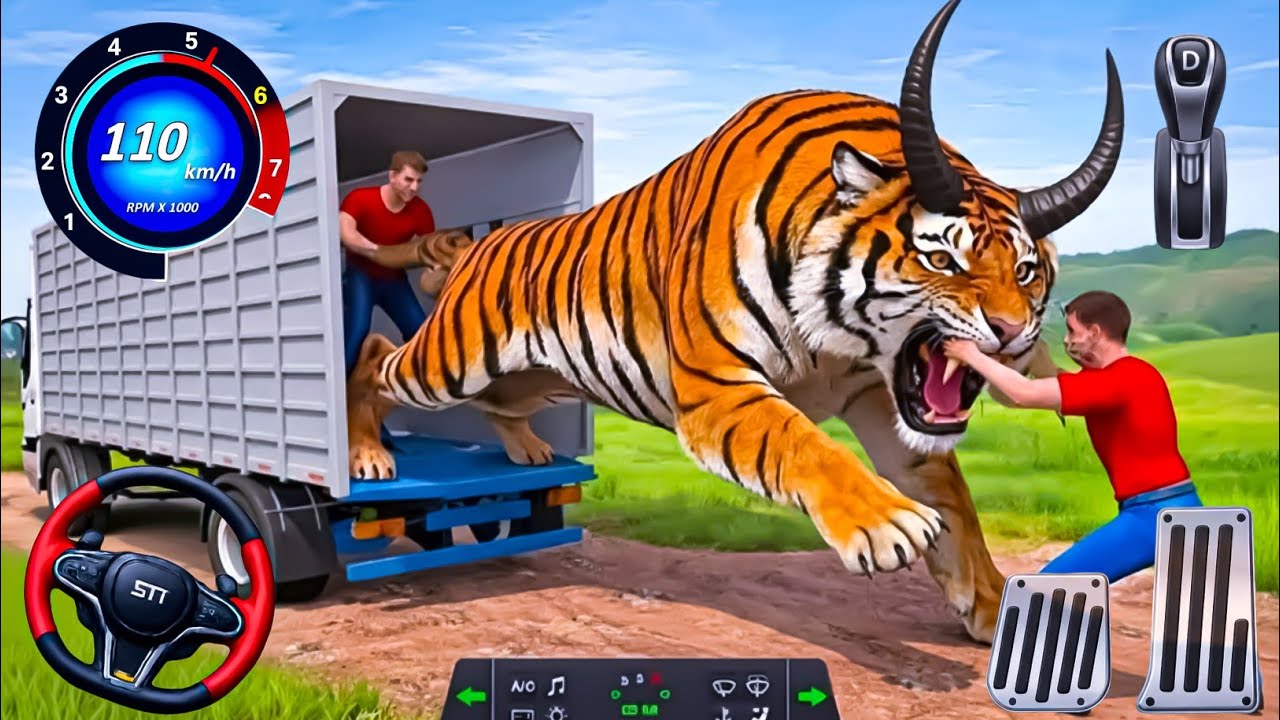 Animal Cargo Truck Driving Game 3D - Wild Animal Transport Truck Simulator - Android Gameplay