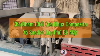 Chà Nhám Chổi Cửa Nhựa Composite - Máy Chà Nhám Chổi 6 Trục 1300mm - Woodmaster - HT-1300-S6B