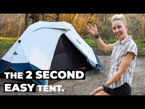 Review: Decathlon Quechua 2 Second Easy Fresh & Black, 2-Person Waterproof  Camping Tent - YouTube