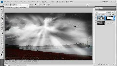 Beams of sun light from scratch - Photoshop Week 39