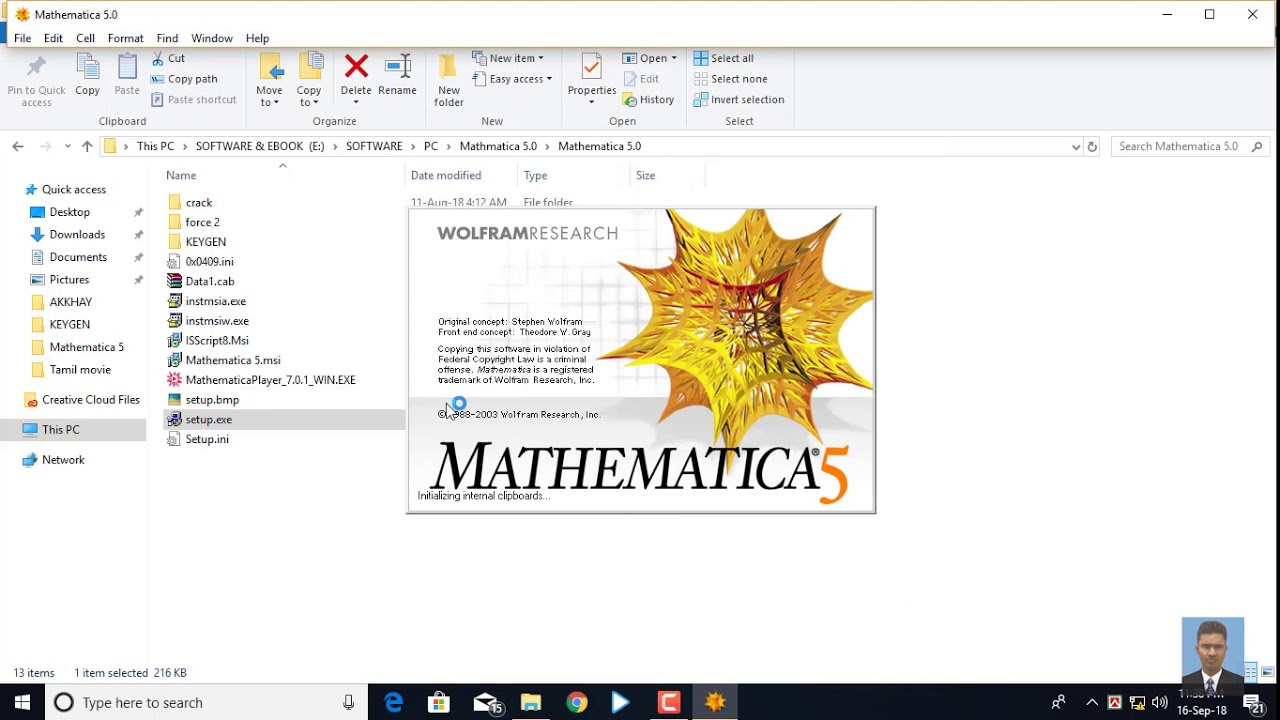 Mathmatica 5 installing process in Bangla - YouTube