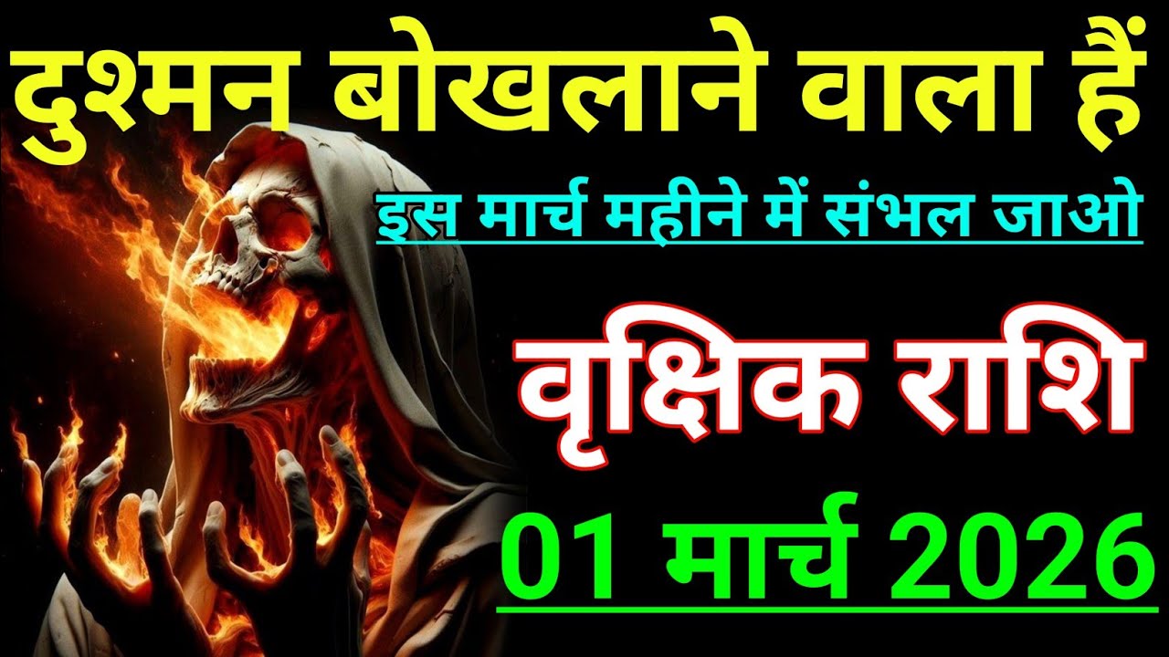 वृक्षिक राशि दुश्मन बोखलाने वाला हैं इस मार्च महीने मे। Vrikshik rashi/Scorpio♏