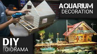 How to Make A Miniature Villa House for Aquarium Decoration from Plywood by gurune kreatif poel 23,452 views 6 months ago 17 minutes