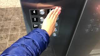 Kone ecodisc traction elevators @ Westfield Century City Mall in Los Angeles, California