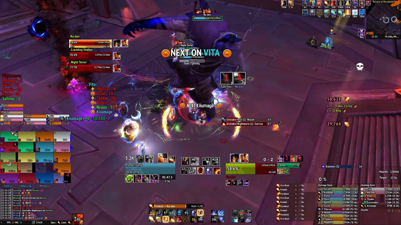 Hostile vs. Ra-den Mythic [Fire Mage PoV]