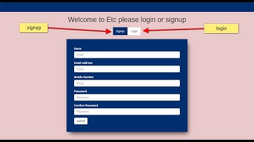 Bootstrap login and signup form in one page using html5, css3,bootstrap Tabs.