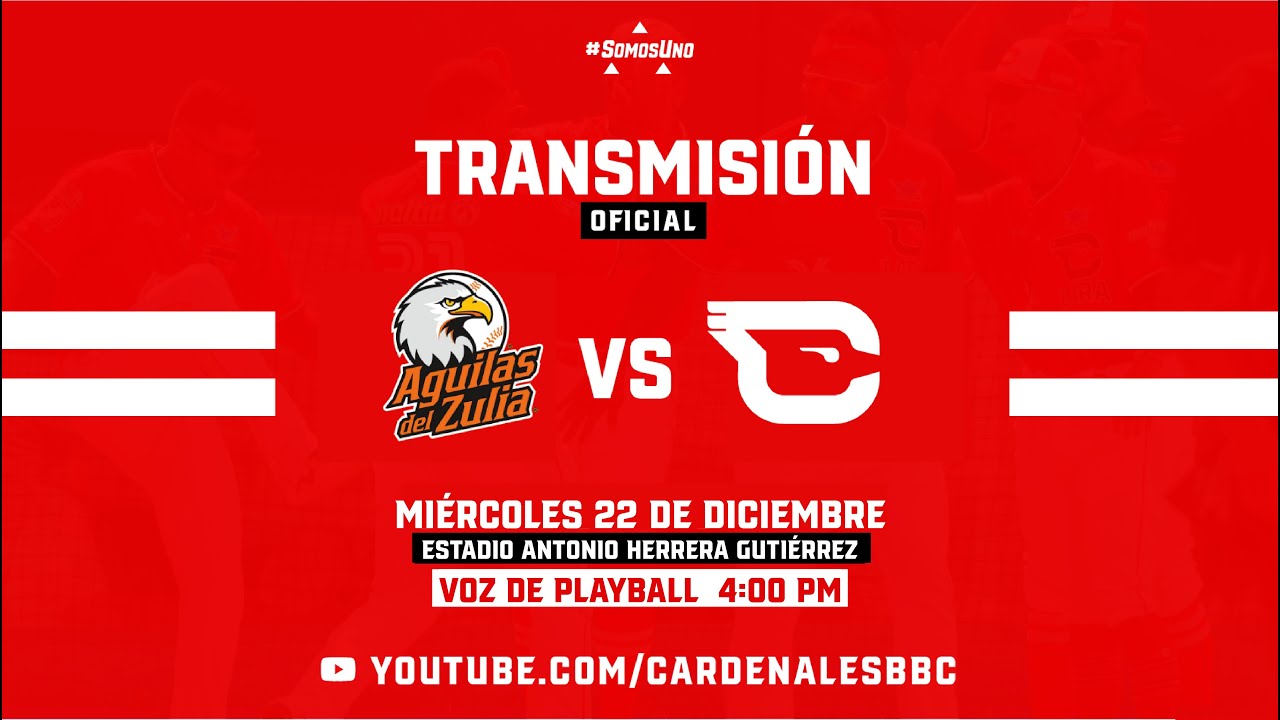 LVBP | EN VIVO: Aguilas vs Cardenales | Diciembre 22, 2021 - YouTube