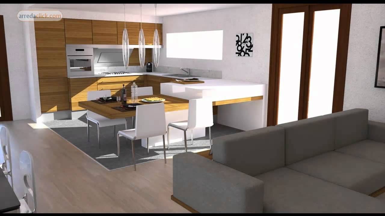Progettazione di interni 3d: bilocale moderno youtube Casa moderna interni