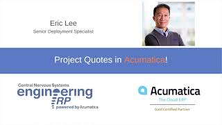 Famous An introduction to Project Quotes in Acumatica #Acumatica #CloudERP Wealth