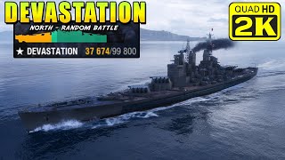 Super battleship Devastation - สุดยอดการรักษาด้วย AP และ HE