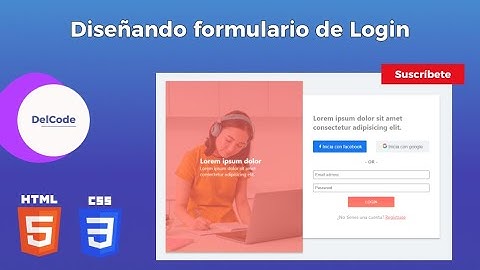 FORMULARIO DE LOGIN RESPONSIVE SOLO CON HTML Y CSS