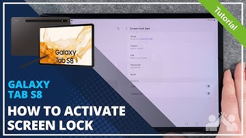 Samsung Galaxy Tab S8+, S8, S8 Ultra- How to set up screen lock • 📱 • 🀡 • ☡ • Tutorial