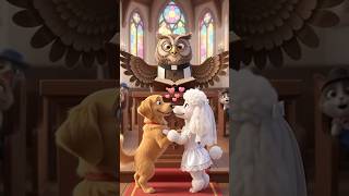 The Cutest Dog Wedding Ever! 🐶💖 | Funny Animal Cartoon | Kids Cartoon#dog #dogs