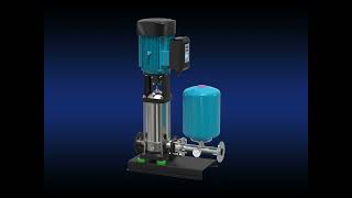 Vertical Multistage Centrifugal Pump with Intelligent VFD Control & Pressure Tank