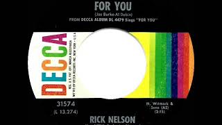 Watch Rick Nelson For You video