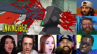 Reactors Reaction to the Omni-man Kills Stealth Soldiers  | Invincible S1E7 (2021)