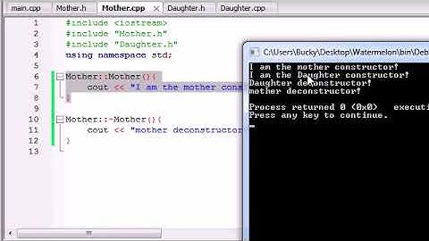 Buckys C++ Programming Tutorials   54   Derived Class Constructors and Destructors