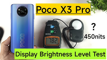 Poco X3 Pro Display Brightness Level Test Using Lux Meter 🔥🔥🔥