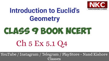 If a point C lies between two points A & B such that AC=BC, then prove that AC=1/2AB | Class 9 Ch 5