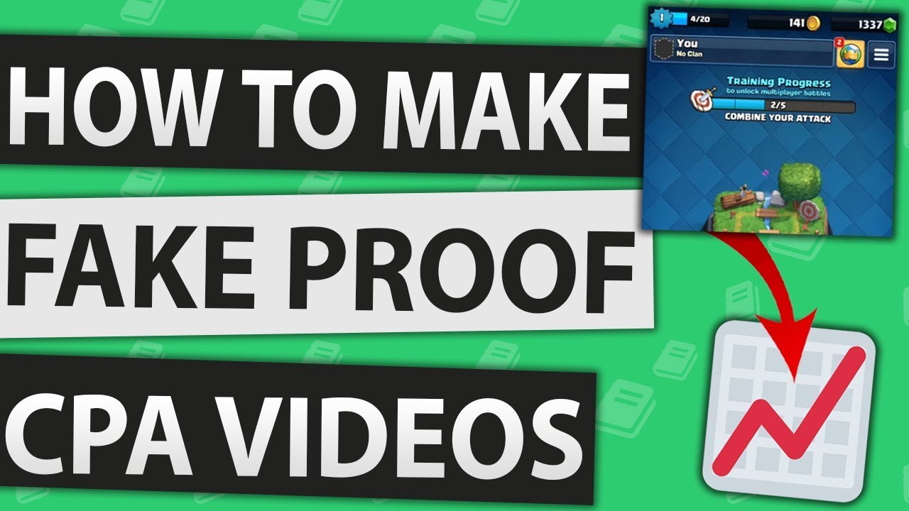 How To Make A Cpa Fake Proof Video Cpa Marketing 2019 Youtube