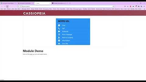 Joomla Module: AA SkypeUs Contact Button
