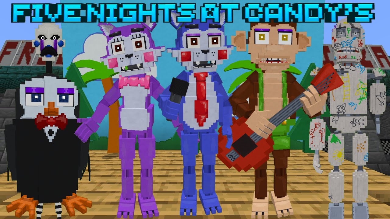 THIS MINECRAFT FIVE NIGHT'S AT CANDY'S ADDON IS AWESOME! (FNAC Mod Showcase)
