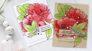 Two Cards using Stencils, Embossing Folders and Die cuts