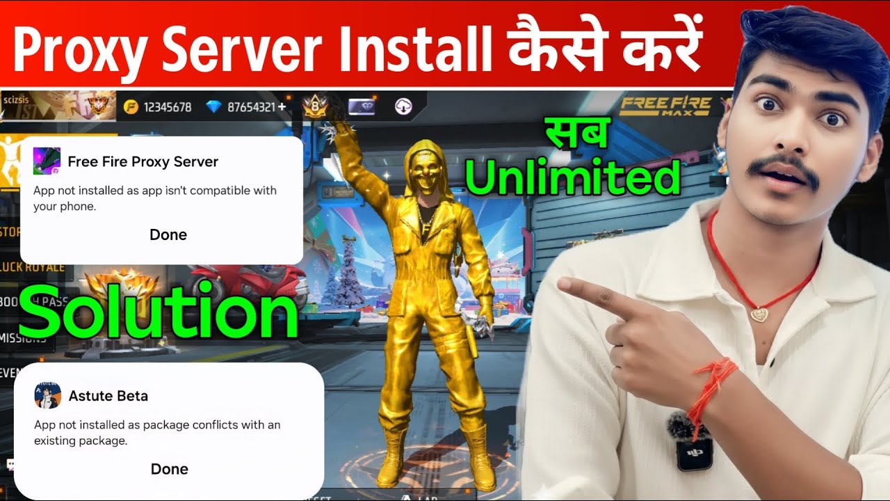 Free Fire Proxy Server App Not Installed as app isn’t Compatible With ...